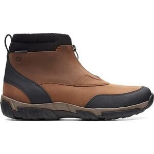 Used Clarks Men's Grove Zip Boots - Tan, Size 10 Medium